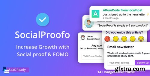 CodeCanyon - SocialProofo v1.8.1 - 14+ Social Proof & FOMO Notifications for Growth (SaaS Ready) - 24033812 - NULLED