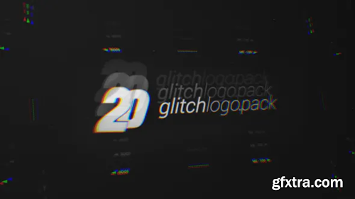Videohive 20 Glitch Logo Intro Reveal Pack 26862472