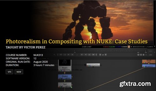 FXPHD – NUK313 Photorealism in Compositing with NUKE Case Studies