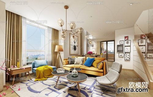 Modern Style Livingroom 446