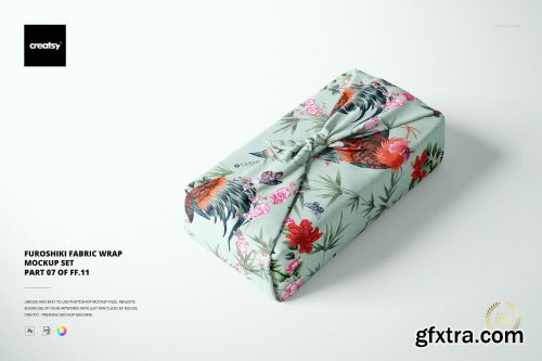 CreativeMarket - Furoshiki Fabric Wrap Mockup Set 5278401