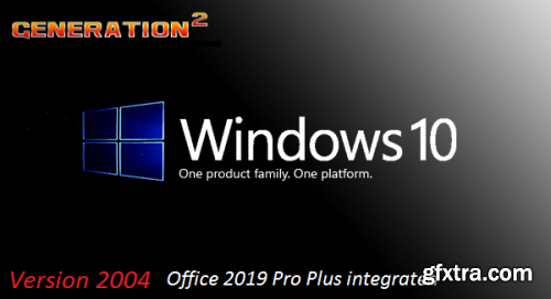 Windows 10 x64 Pro VL Version 2004 Build 19041.450 incl Office 2019 ProPlus en-US August 2020