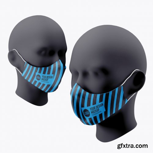 CreativeMarket - Medical face mask mockup 5318413