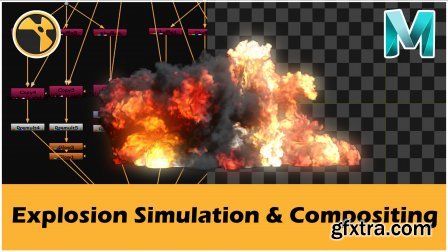 Explosion Simulation & Compositing Course | Maya | Nuke