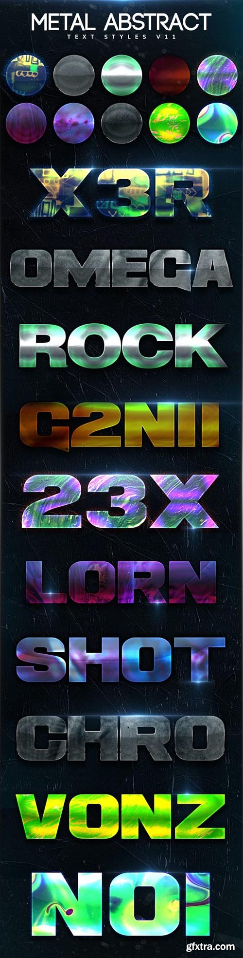 GraphicRiver - Metal Abstract Text Styles V11 27026547
