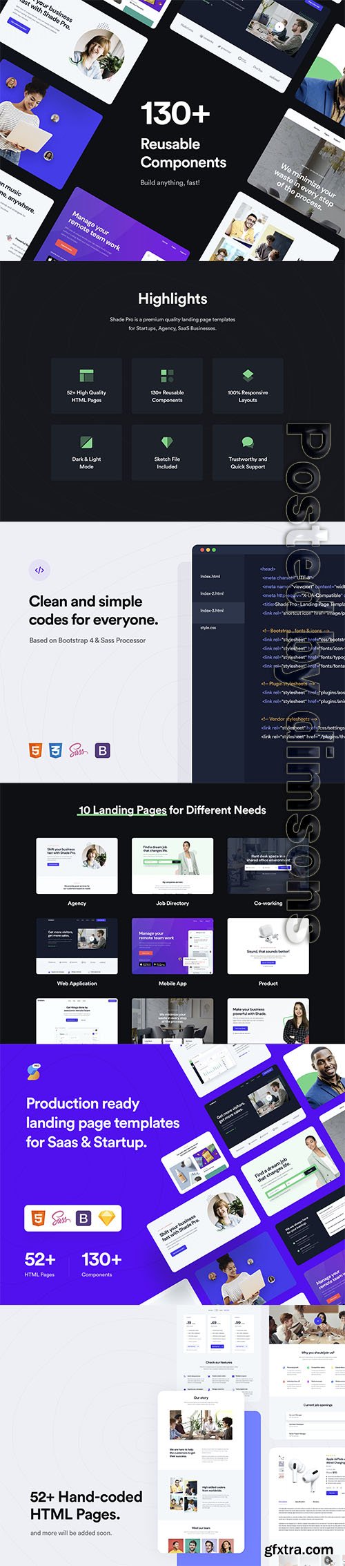 Shade Pro - Landing Page Templates
