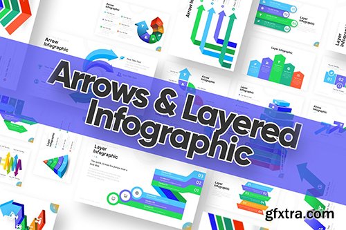 Arrows and Layered Infographic Powerpoint Template