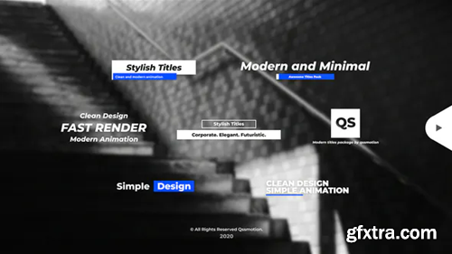 Videohive Stylish and Minimal Titles Pack For After Effects 28448310