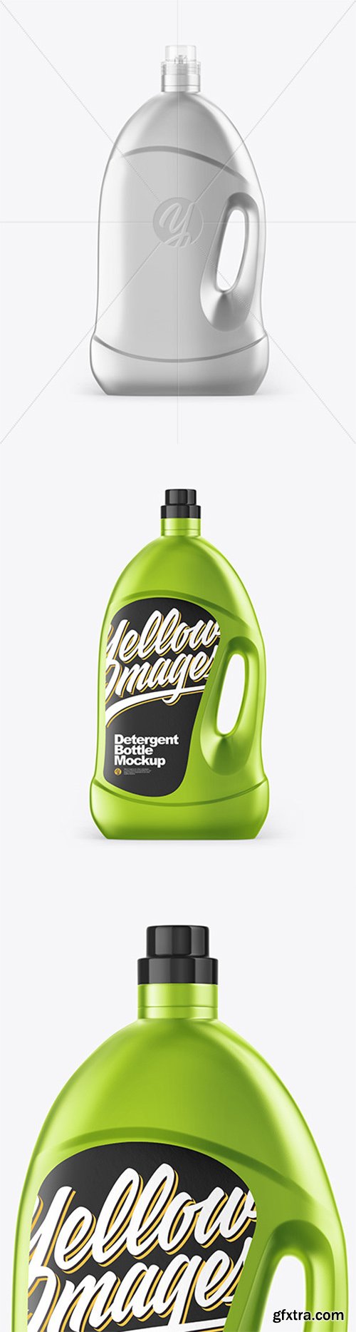 Metallic Detergent Bottle Mockup 64263