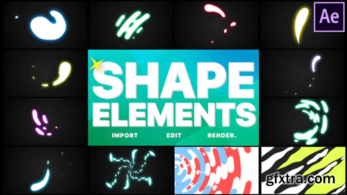 Videohive Shapes Elements Pack | After Effects 28468009