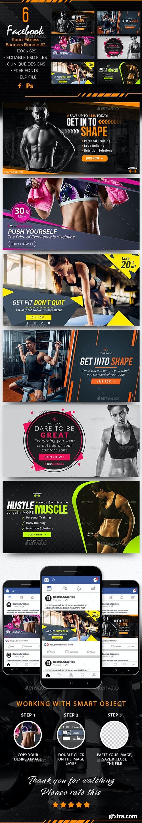 GraphicRiver - Facebook Sport Fitness Banners 28026747