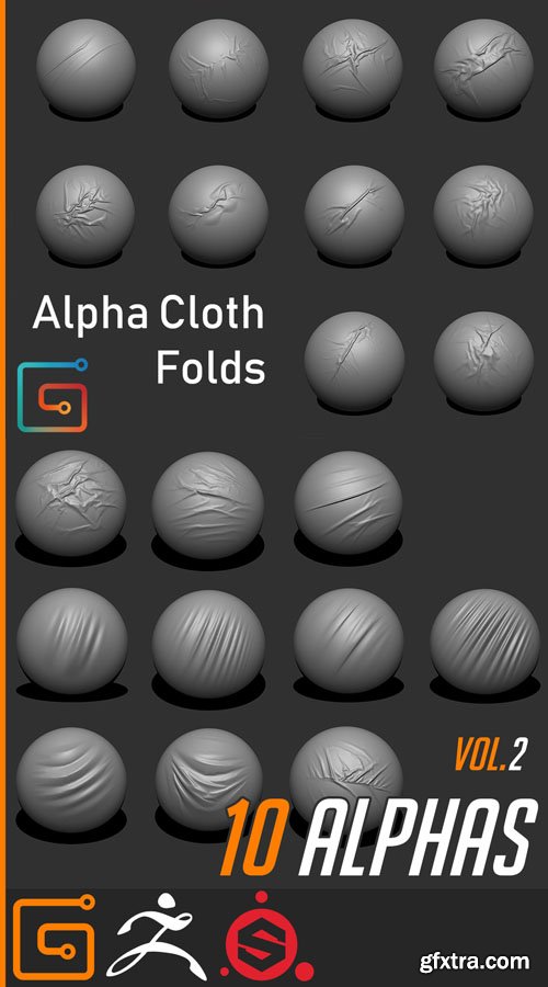 20 Alpha Cloth Folds - Vol.1 & Vol.2