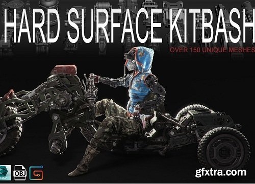 Hard Surface Kitbash Volume 1 - Over 150 Unique Meshes