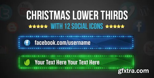 Videohive Christmas Lower Thirds 13933650