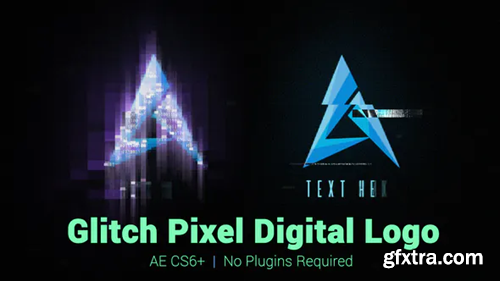 Videohive Glitch Pixel Digital Logo 21987563