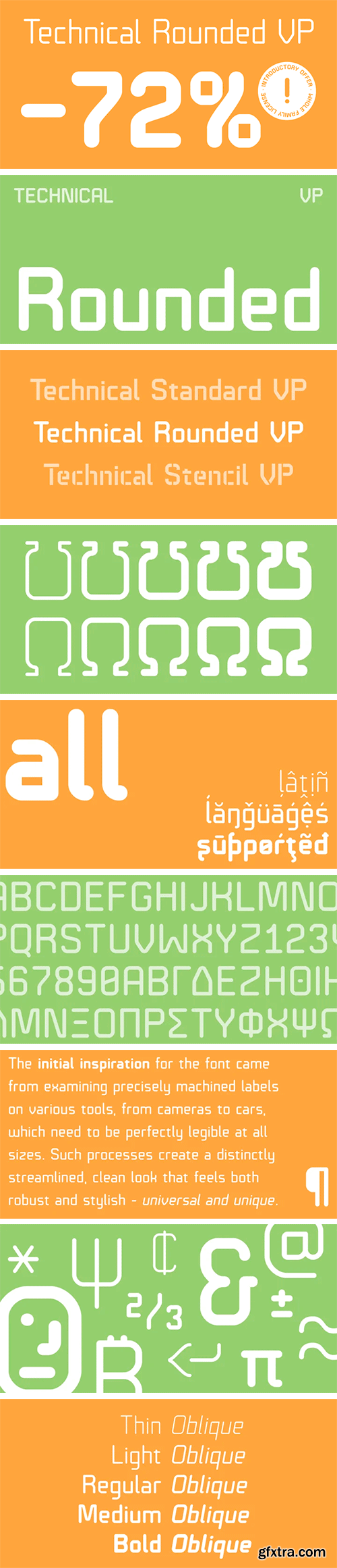 Technical Rounded VP Font