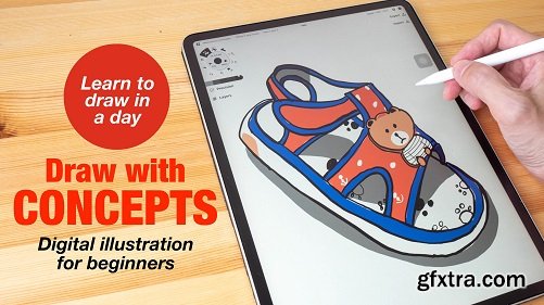 Draw with Concepts app: Basic Digital Illustration for Beginners