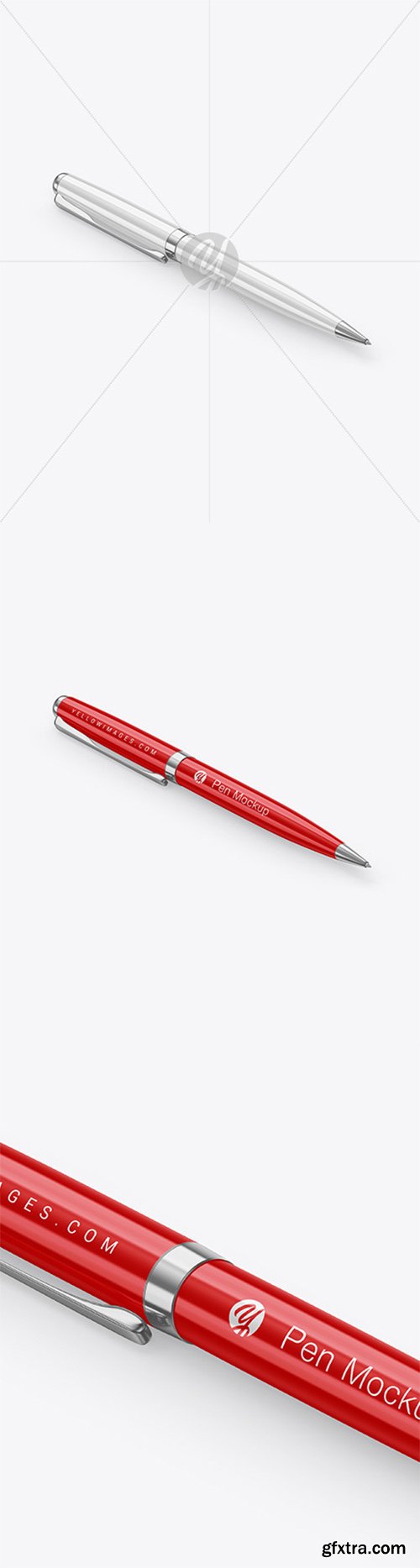 Glossy Pen w/ Metallic Finish Mockup 65922