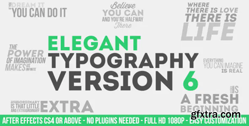 Videohive Elegant Typography V6 9008689