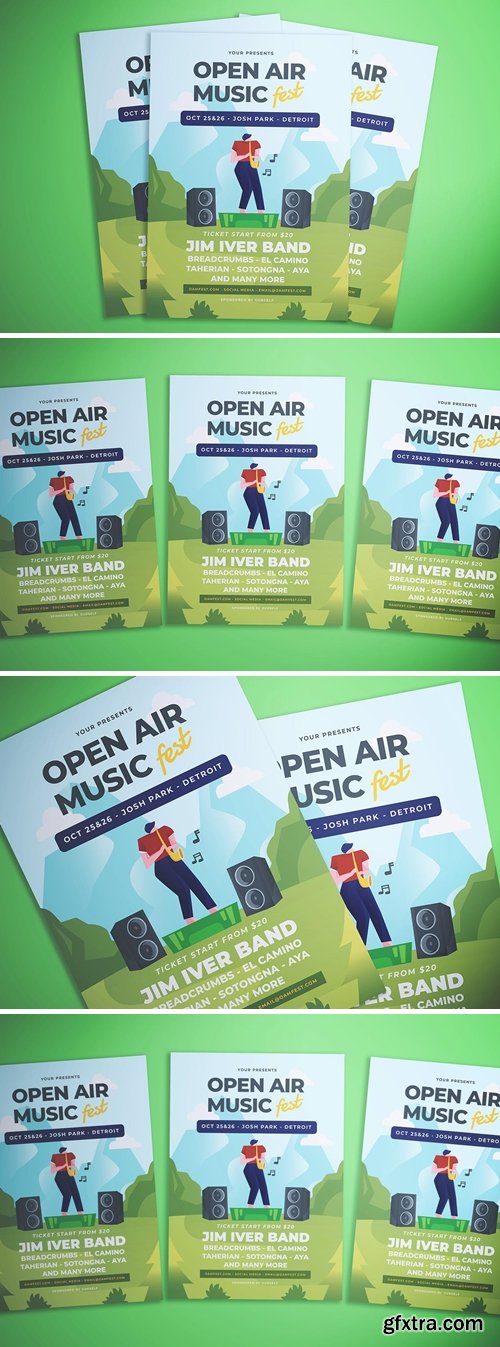 Open Air Music Festival Flyer