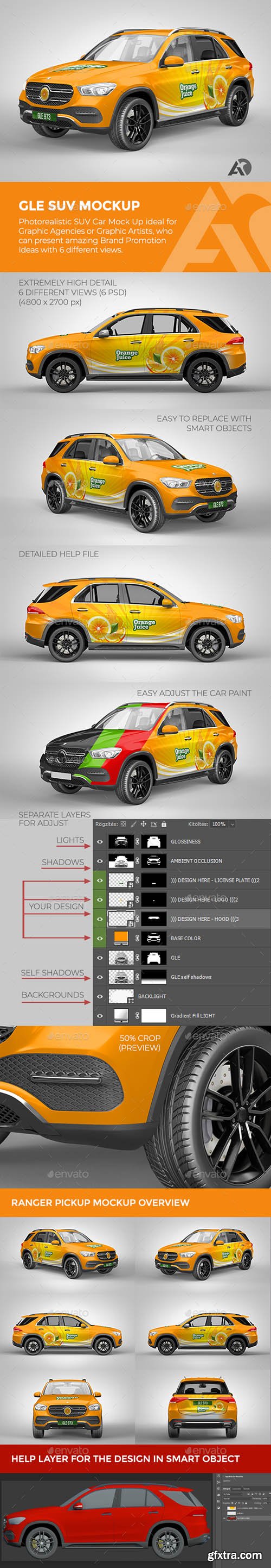 GraphicRiver - GLE SUV Mock Up for Brand Promotions 27936404