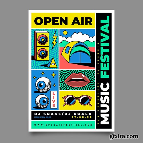 Outdoors Music Festival Poster