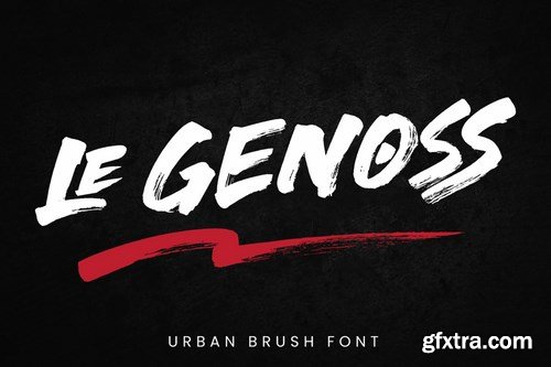 le Genoss - Brush Font