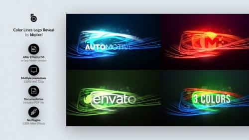 Videohive - Color Lines Logo Reveal - 28447638