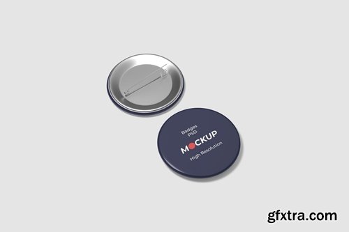 Pin Button Badge Mockup Vol.2