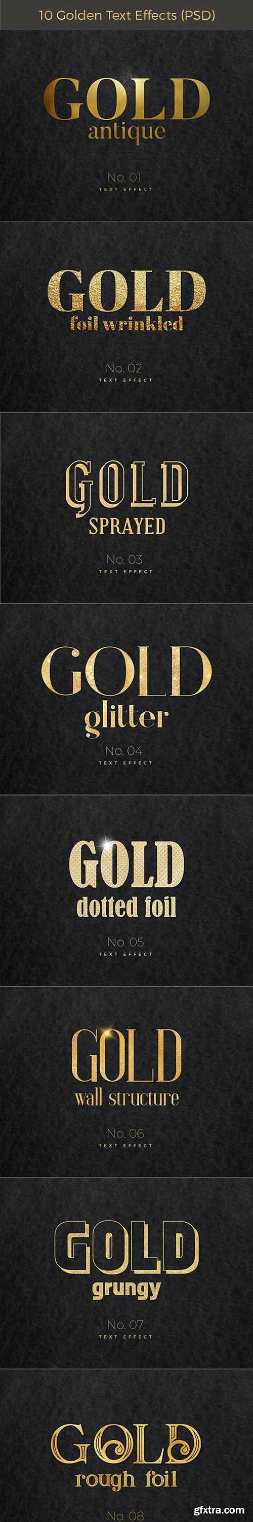 GraphicRiver - 10 Golden Text Effects 28156153