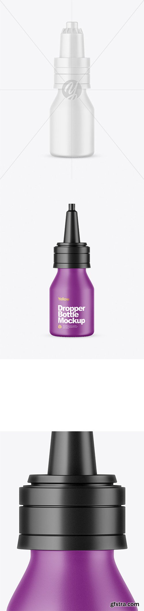 Matte Dropper Bottle Mockup 65609