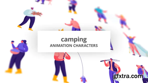 Videohive Camping - Character Set 28672337