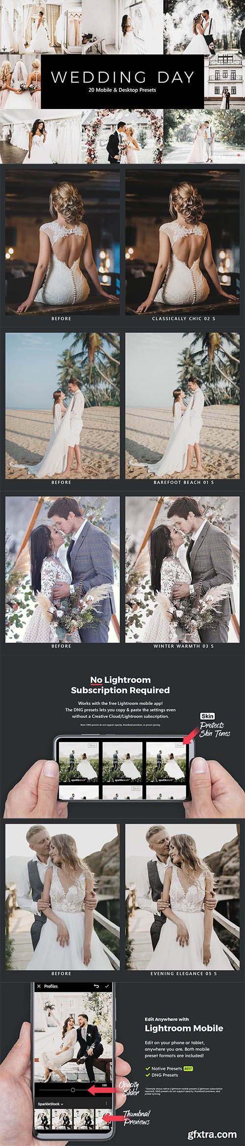 20 Wedding Day Lightroom Presets & LUTs