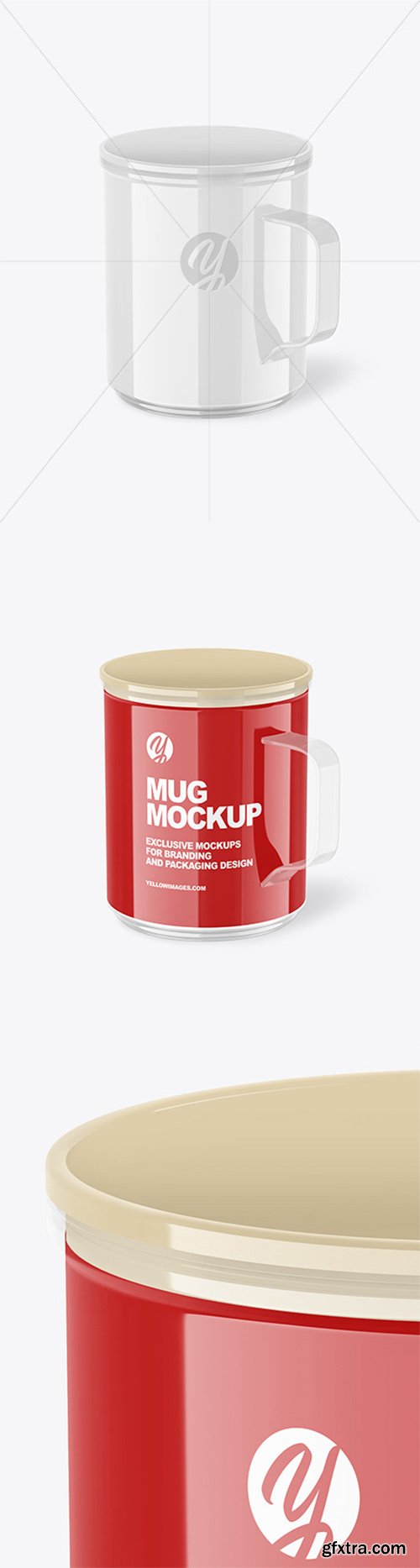 Glossy Plastic Mug Mockup 65944