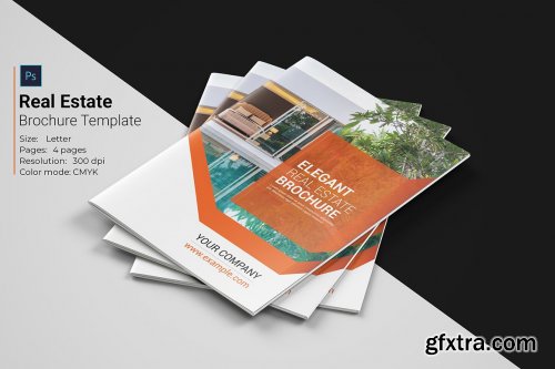 CreativeMarket - Real Estate Brochure Template 4894417