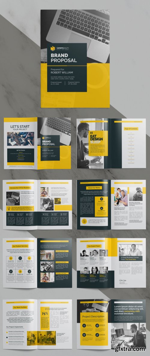 Brand Proposal Business Brochure with Clean Layout 375655344