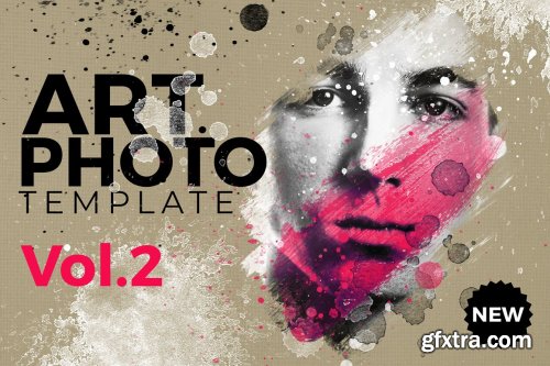 CreativeMarket - Art Photo / Portrait Template Vol.2 5359972
