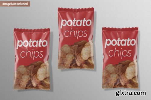 Pouch snack chip mockup