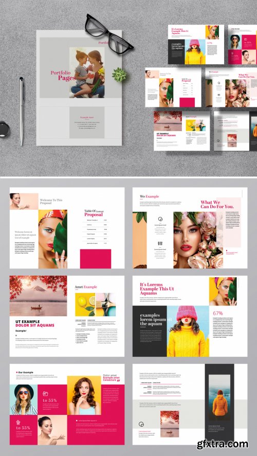 Portfolio Minimal Project Proposal with Red Accents 377364409
