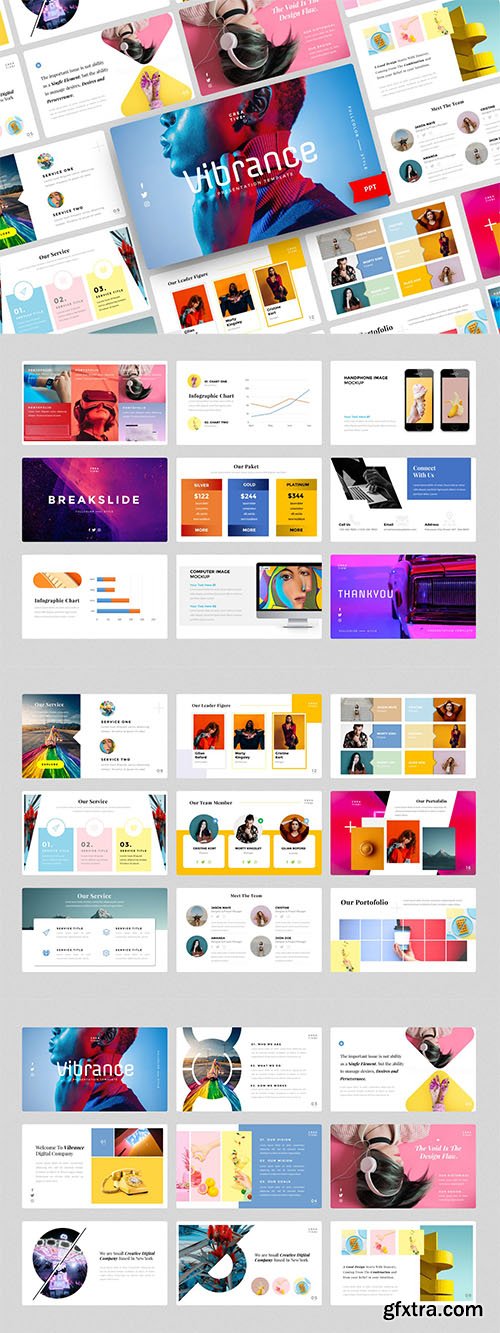 Vibrance-Creative PowerPoint, Keynote and Google Slides Template