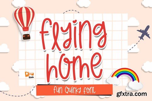 Flying Home - Quirky Font