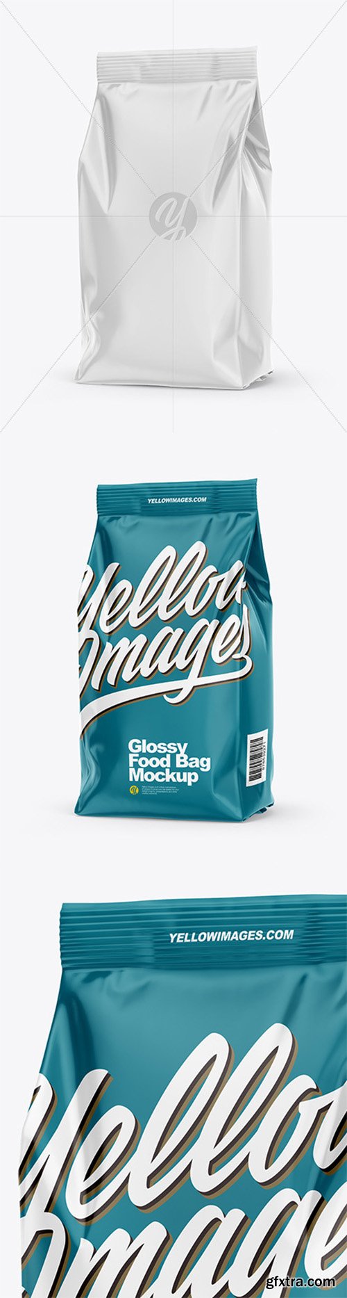 Glossy Food Bag Mockup – Half Side View 66328