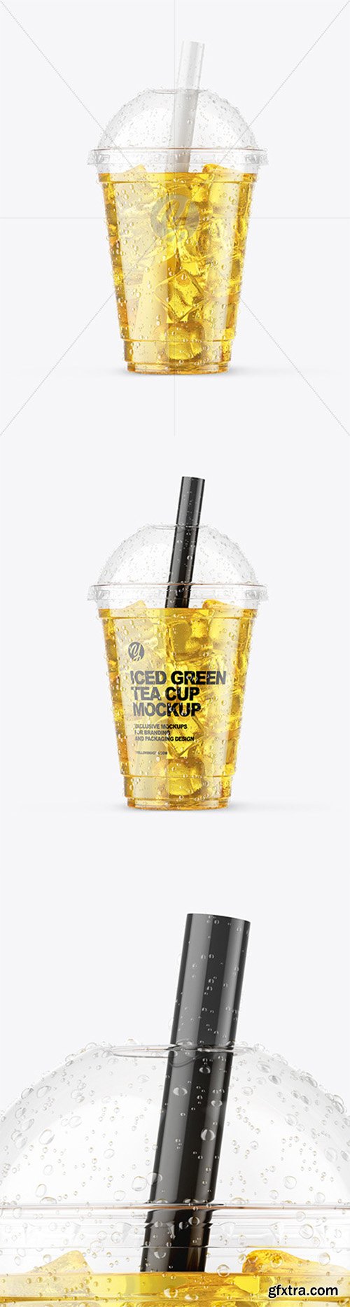 Iced Green Tea Cup Mockup 64934