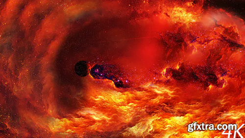 Videohive Journey Through Abstract Red Space Nebulae 20923122