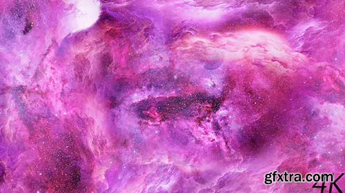 Videohive Flying Through Abstract Blue and Violet Clouds to Mysterious Planet and Big Star 21365365
