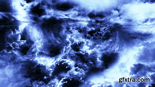 Videohive Mysterious Dark Night Thunder Clouds 21787196