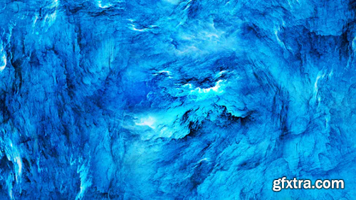 Videohive Travel Through Abstract Frost Blue Space Nebula 21934370