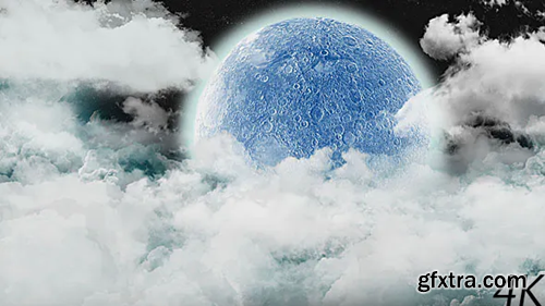 Videohive Night Clouds Under the Big Moon 20251241