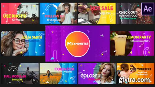 Videohive Colorful Slideshow | After Effects 28828314