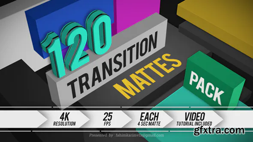 Videohive 120 Transition Mattes Pack 22399073